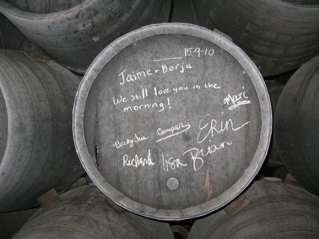 Bodega sanchez romate ouru signed barrel_tn