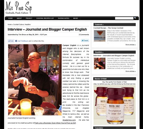 Camper english mix pour sipS