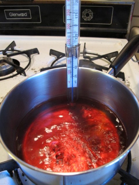 Boiling campari