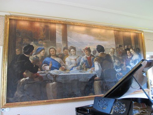 Ellinge Castle Sweden tour water into wine painting_tn