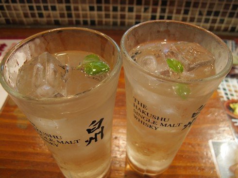 Hakushu 10 mint garnish gindaka highball bar shinjuko tokyo_tn