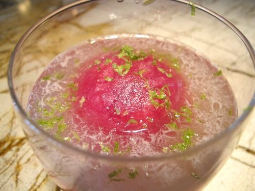 Cranberry ice
