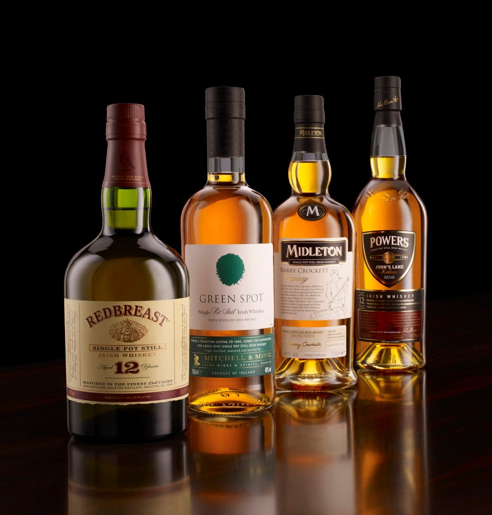 Midleton single pot still whiskies