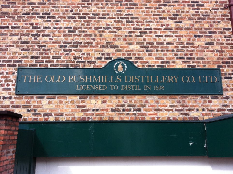 Bushmills sign