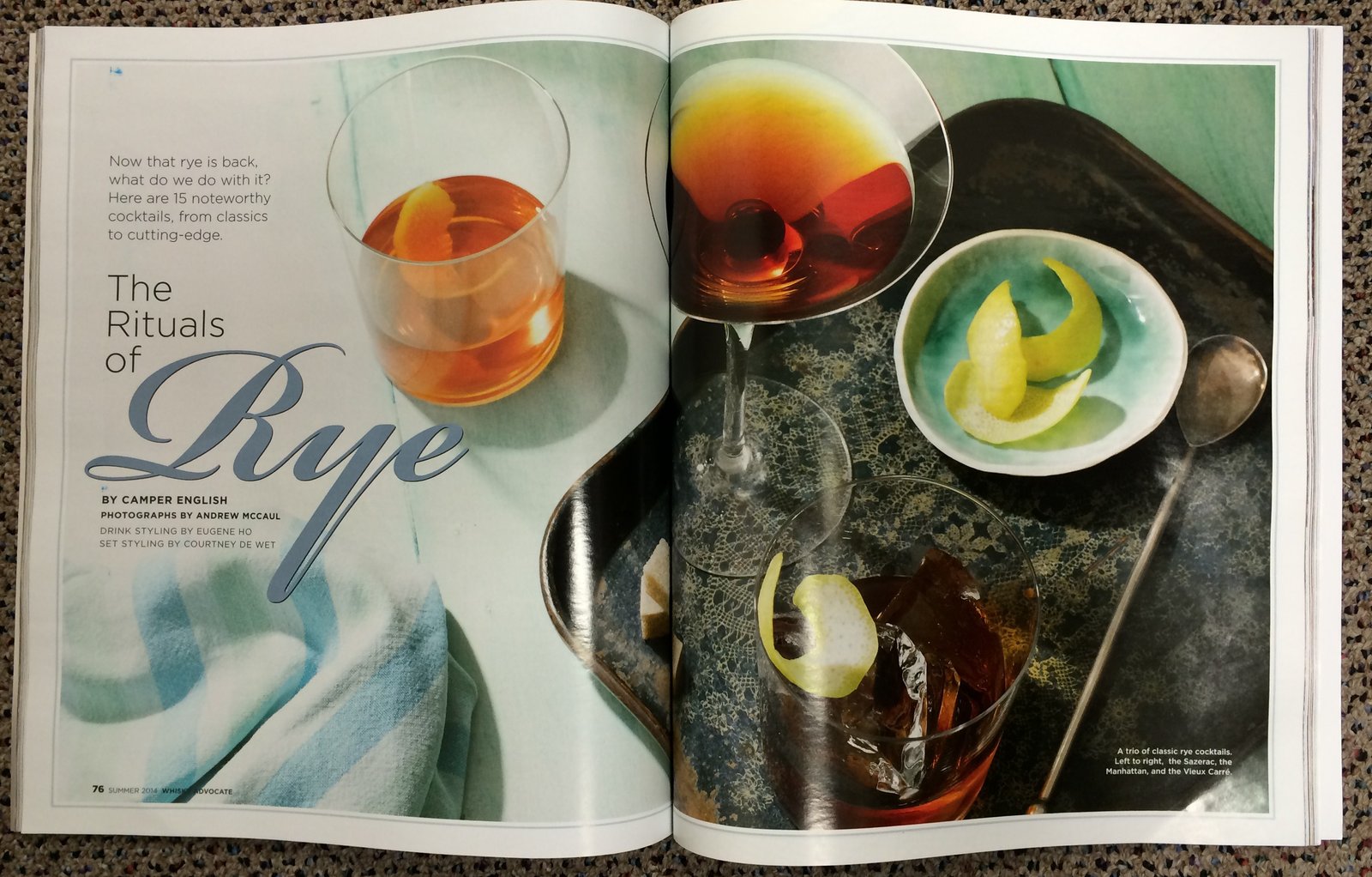 Rye Cocktails Malt Advocate