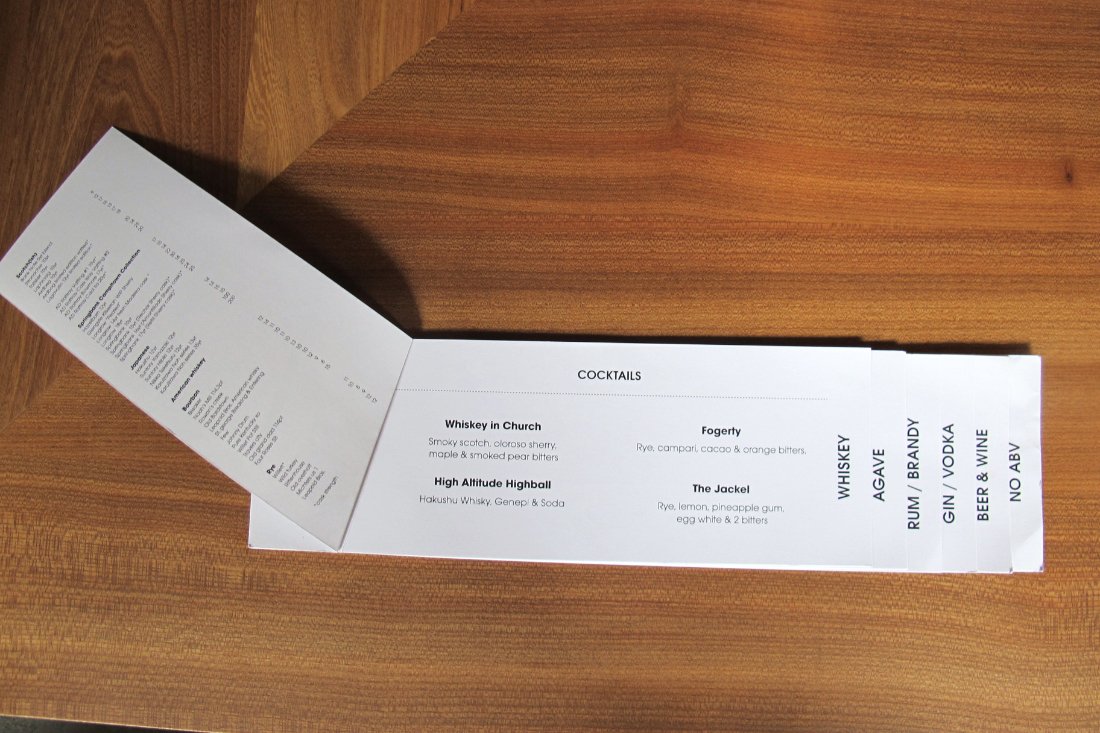 Menu cover