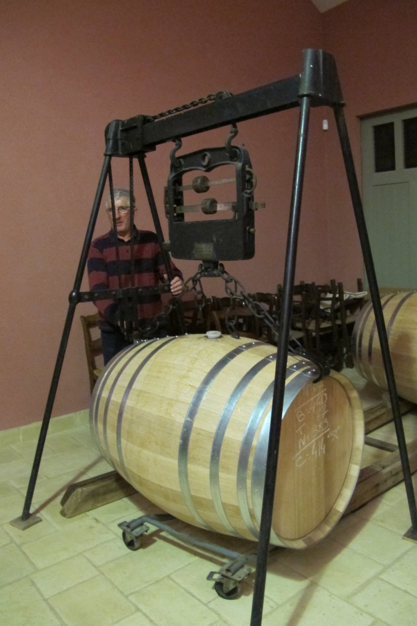 Just filled cask Domaine de Boingneres