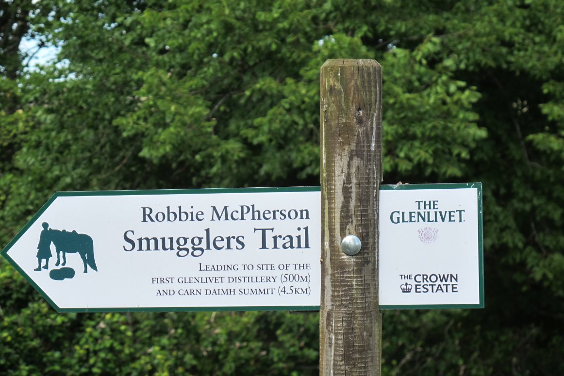 Glenlivet Smugglers Trail Sign