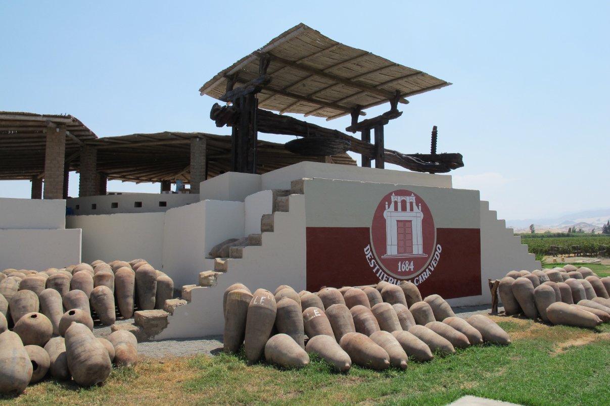La Caravedo Distillery Pisco Porton Peru old distillery botijas