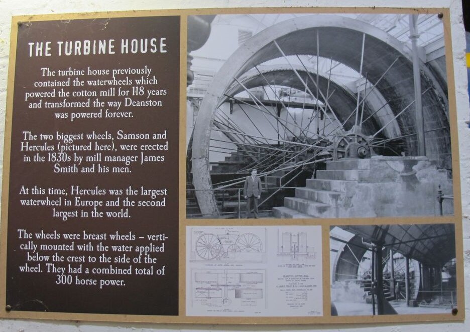 Deanston Scotch Whisky Distillery hydro electric station