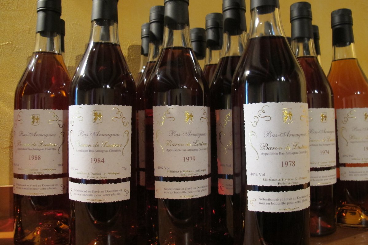 1936 armagnac from the pitcher Armagnac Baron de Lustrac 2