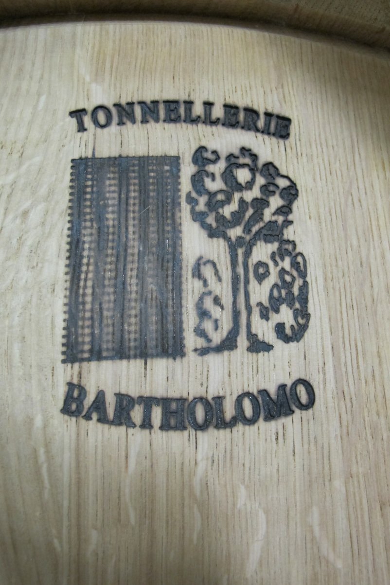 Sawdust logs M Gilles Bartholomo Cooperage Armagnac