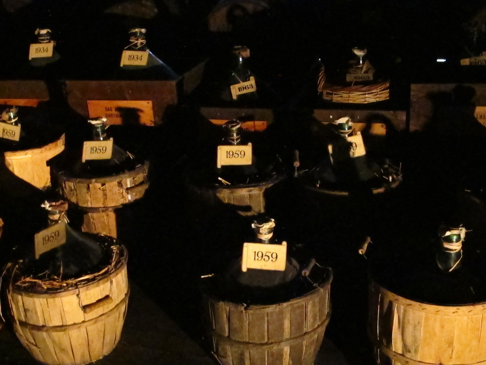 Old bottles Armagnac Dartigalongue