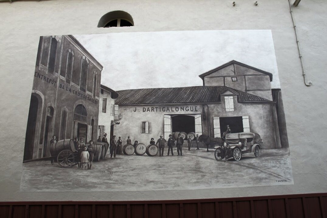 Vintage painting Armagnac Dartigalongue