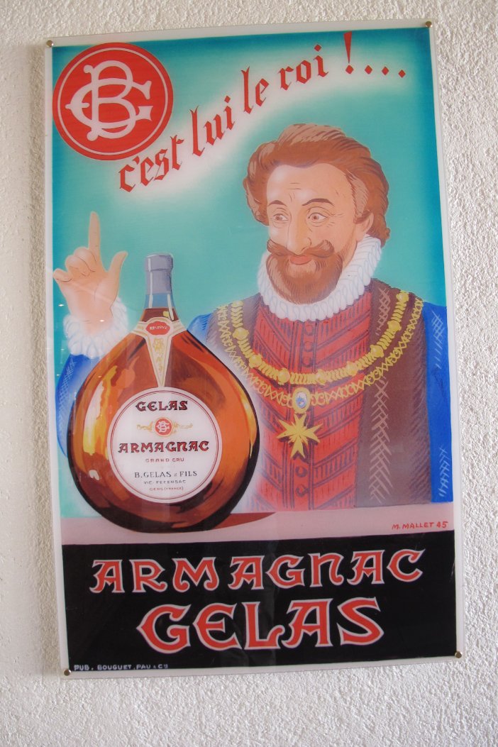 1897 demijohn Armagnac Gelas