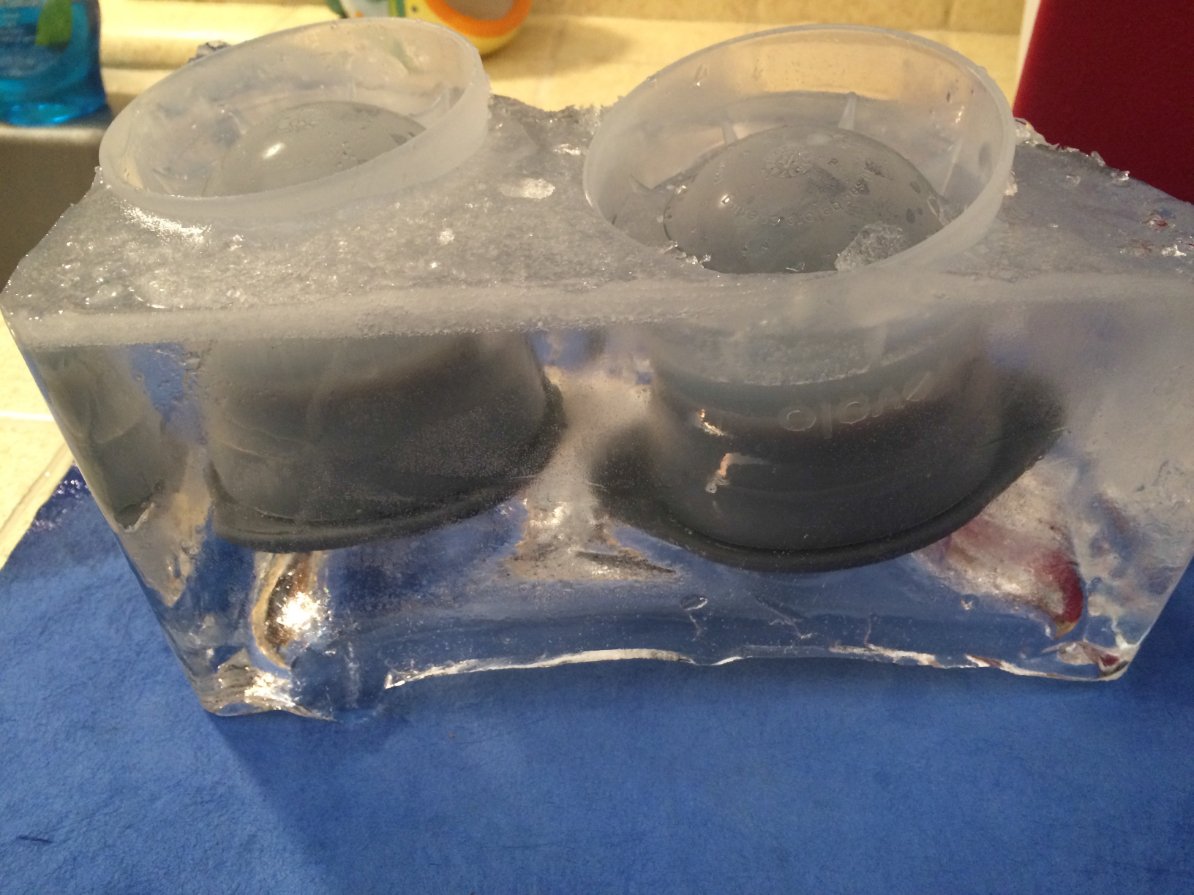 Ice molds in block