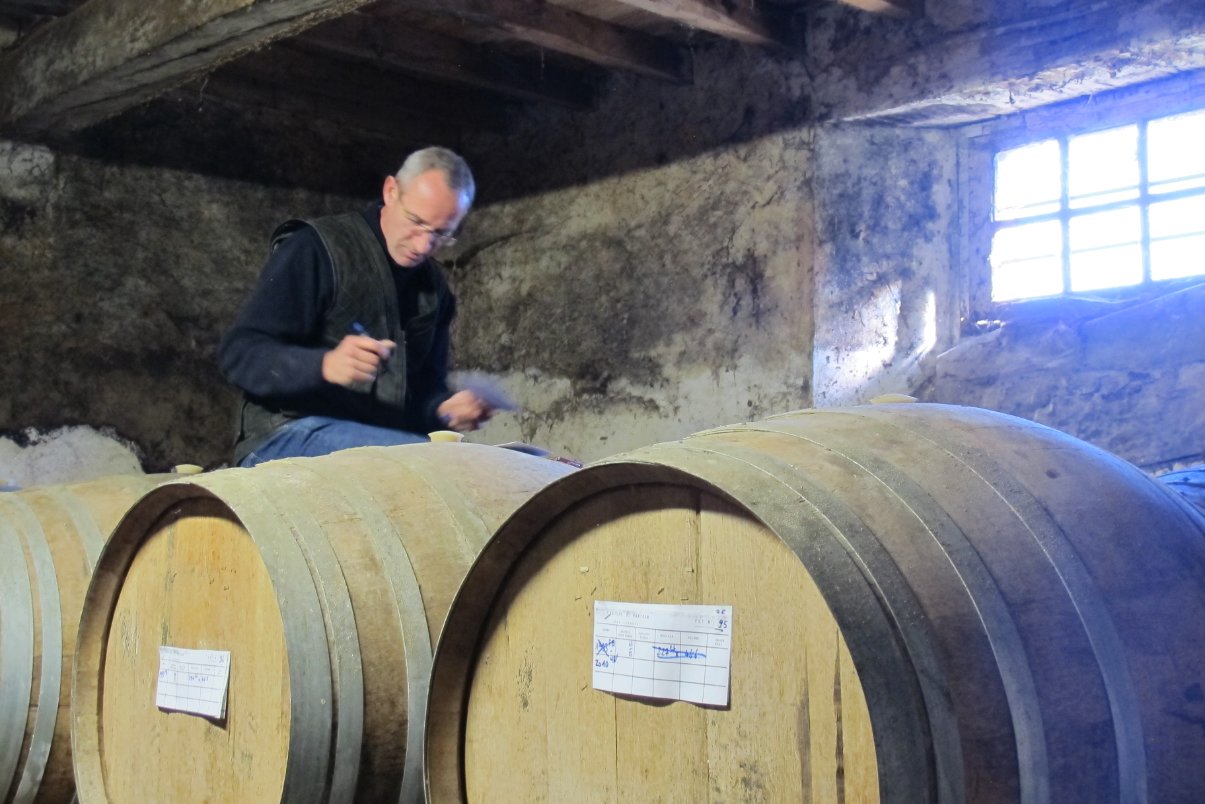 Cellar master at Chateau de Maniban Armagnac