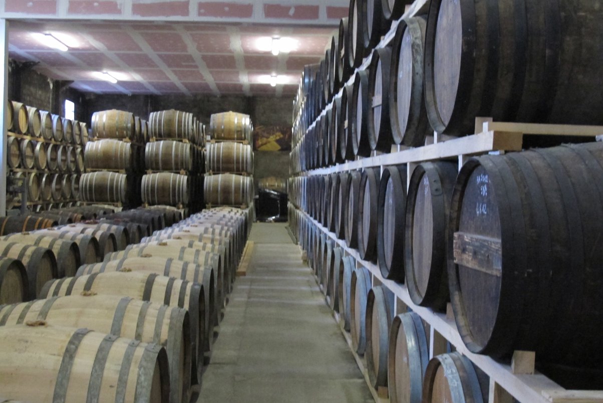Downstairs warehouse Armagnac Delord