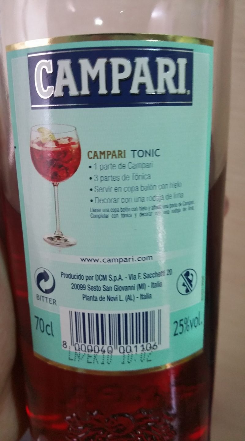 Spain Campari 25 percent